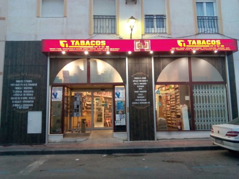 Rotulación fachada Estanco AJ
