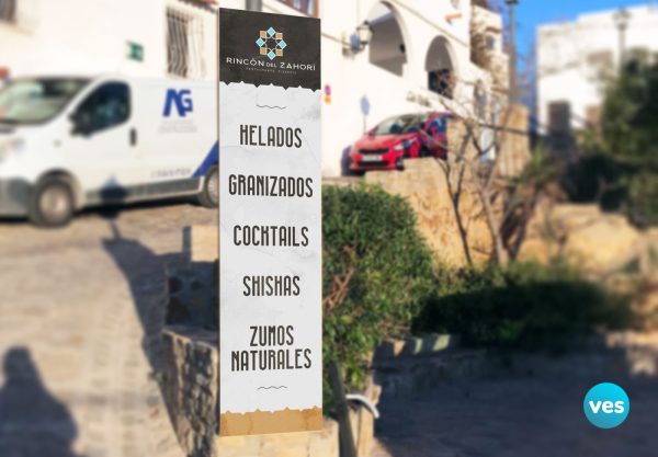 Totem Rincón del Zahorí Mojácar - Vespublicidad