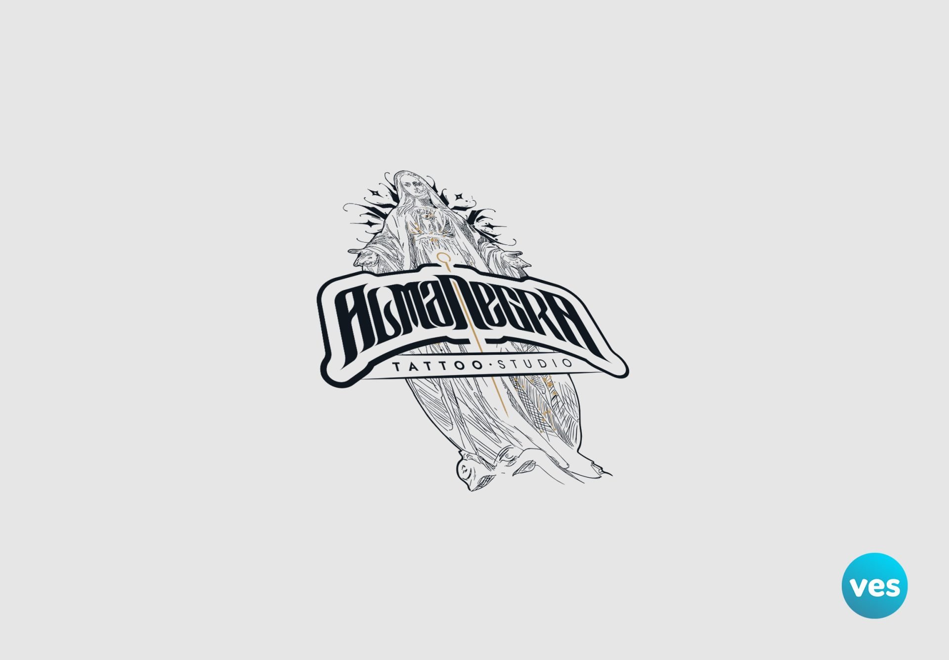 Creación de Logo & Marca para Alma Negra Tattoo Studio