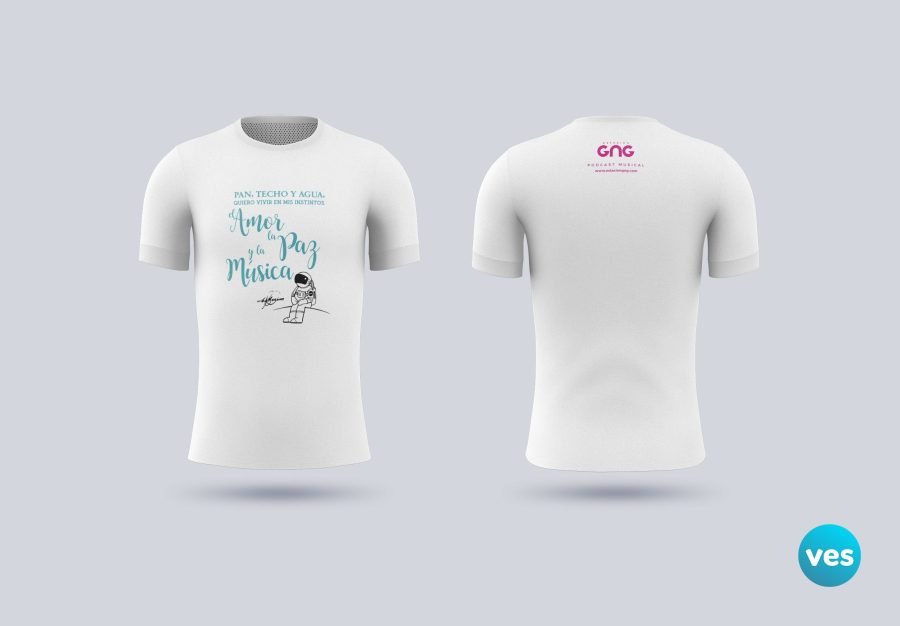 Colección camisetas GNG --- Amor, paz y música