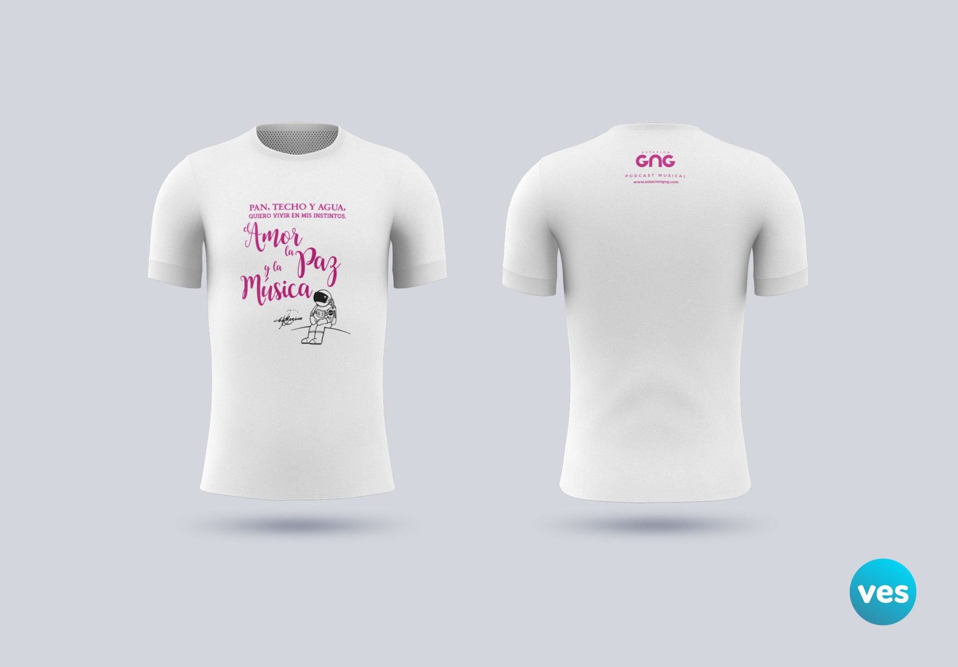 Colección camisetas GNG --- Amor, paz y música