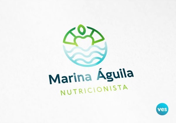 Creación de Logotipo Nutricionista Marina Aguila - Vespublicidad